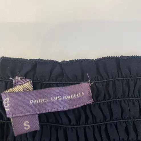 Hale Bob Black White Delicate Slip Dress Lace EUC Sz Sm Surplice V-Neck Line