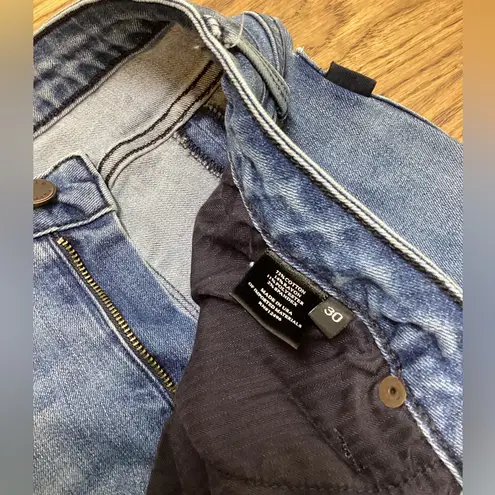 Parker Smith Split calf jeans. Size 30. Light wash denim