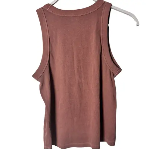 Old Navy  Women's Brown Crop Sleeveless Tank Top Sz L NWT