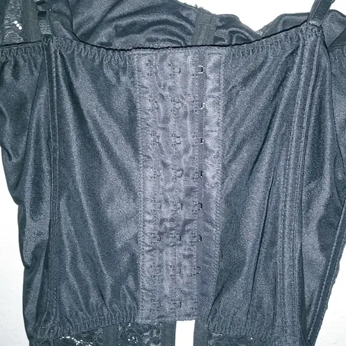 Victoria's Secret Victoria Secret 34C Black Bustier Garter Belt Lingerie