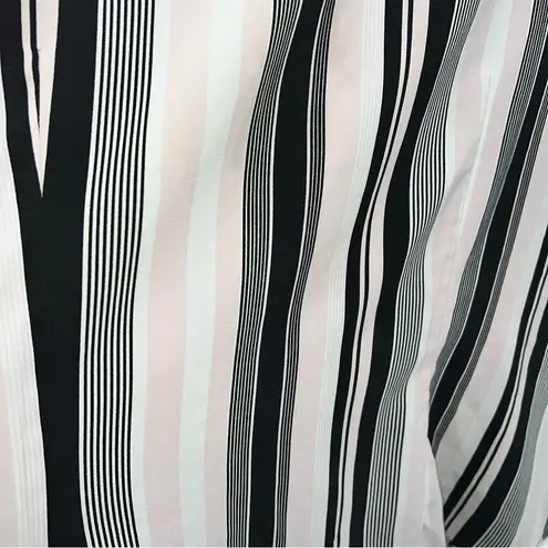 Blue Diamond Plus Stretch Short Sleeve Striped Blouse