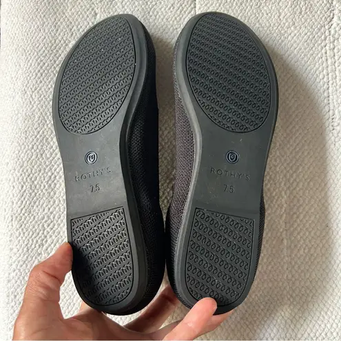 Rothy's Black Flats Sleek and Versatile Size 7.5