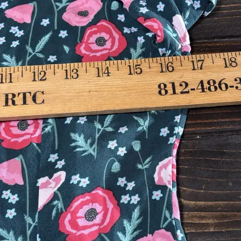 Matilda Jane YESTERYEAR Tunic Women's Green Floral Top women’s Long Sleeve Small