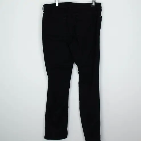 Lauren Ralph Lauren Womens Straight Leg Denim Jeans Size 16 Black Staple Capsule