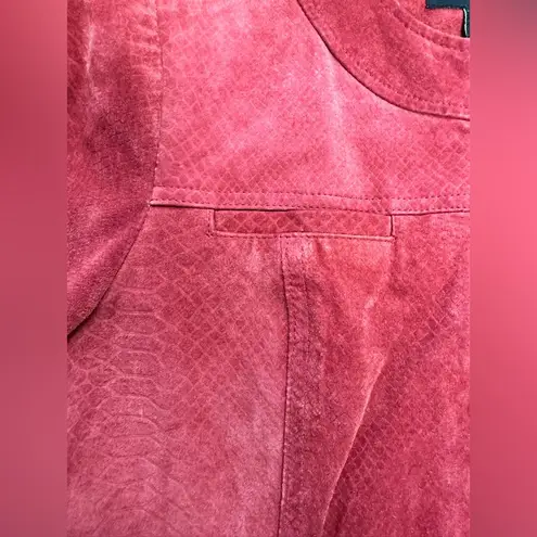 Bernardo Women's Red Suede Genuine Leather Jacket SZ-PM