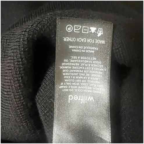 Wilfred Aritzia 100% Merino Wool Longline Cardigan Sz Medium Black Quiet Luxury - Image 7