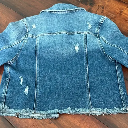 Boutique Cropped Denim Jacket Size M