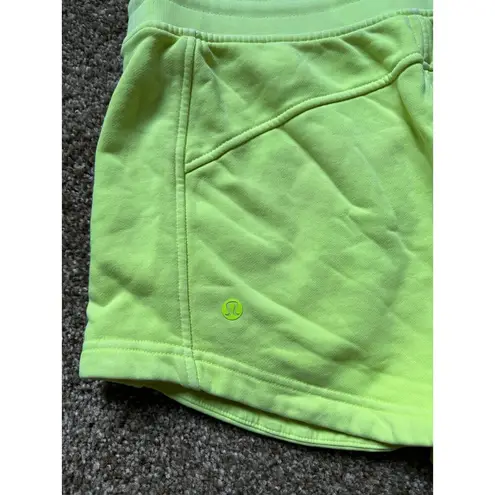 Lululemon  Inner Glow High-Rise Short 3" Neon Garment Dye Solid Highlight