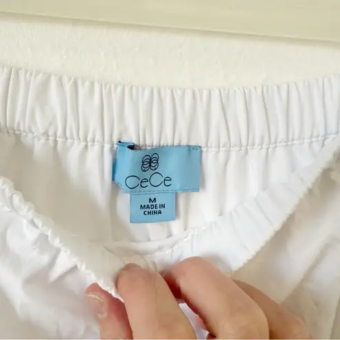 CeCe White Tiered Skirt Sz M