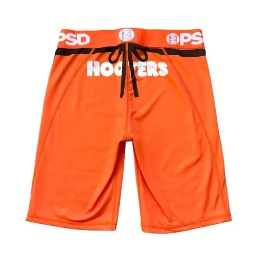 Hooters 🆕 Logo Orange Waitress Uniform Biker Shorts