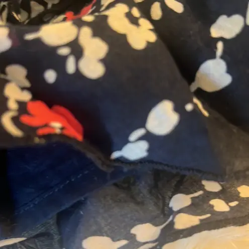 Y2k Express tiered ruffle floral miniskirt Blue Size undefined