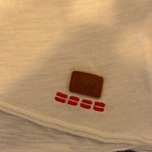 Peace Love World White Relaxed Short Sleeve Tee