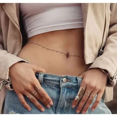 Revolve petit moments Maui Belly Chain in Gold One Size Womens Body Jewelry