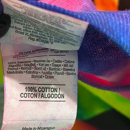 Gildan  size large multi color Tie-Dye Long Sleeve Shirt Orlando Florida beachy