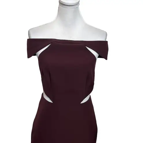 AQ/AQ  Mulberry Aura Dress Cutout Sheath Party Cocktail Womens Size US 6