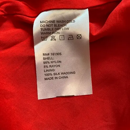 Quanta du Soleil Chili Wrap Dress New Without Tags Red