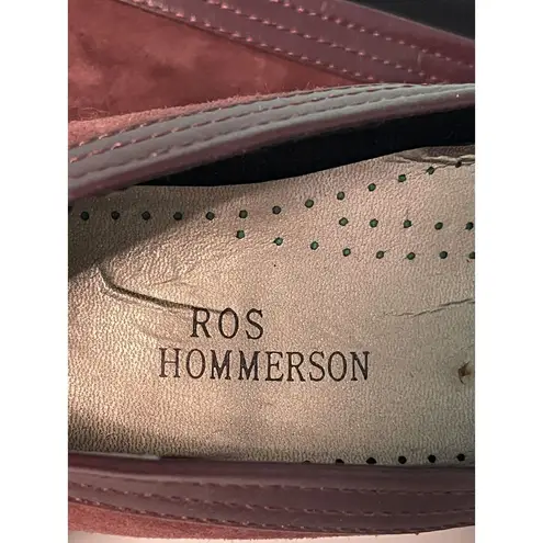 Ros Hommerson Womens Size 4.5M Shoes Plum Suede Pump Slip On Comfort S