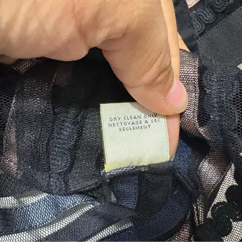 Elevenses for Anthropologie Striped Velvet Bolero Jacket SZ L Chic Evening Layer