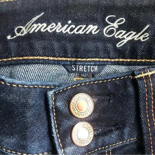 American Eagle  Jeans Artist Crop Dark Denim Size 2