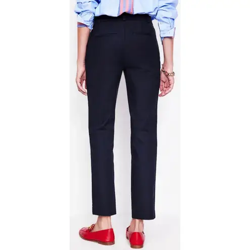 NWT Boden Mayfair 7/8 Straight Leg Trouser Navy Blue Size 6 Preppy Office Career