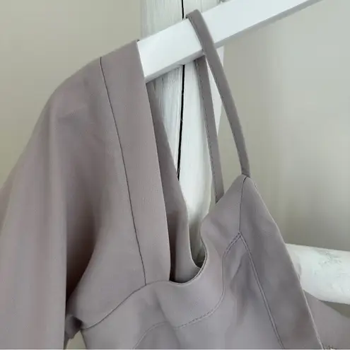 Elodie Cold Shoulder 3/4 Sleeve Blouse Gray