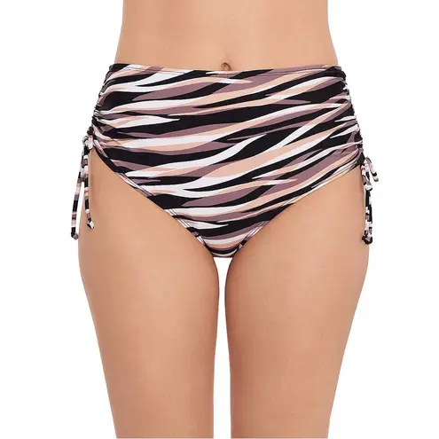 Salt + Cove Shirred Side High Waist Swim Bottoms Black Size XS