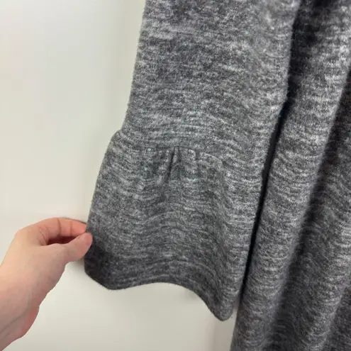 Soft Surroundings Duster Cardigan Large Gray Bell Sleeve Open Front Soft Comfy