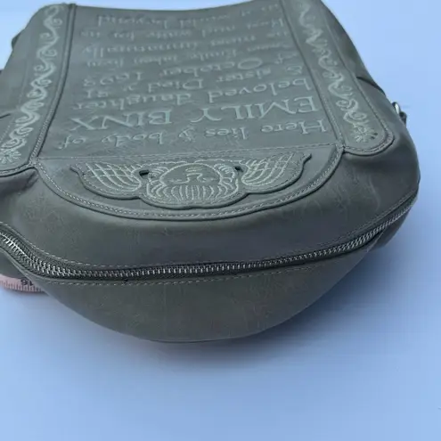 Lounge Fly Gray Backpack with Rounded Top and Embossed Design