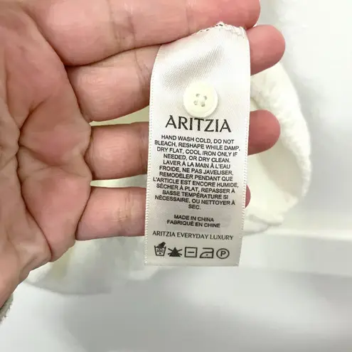 Wilfred Aritzia Basque Sweater Vest Slim Fit Button Up Light Birch Size S