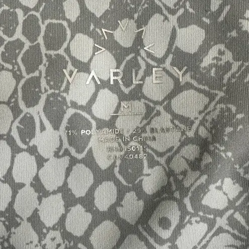 Varley Estrella Latelux Gray Rattlesnake Leggings Womens M High Waist Athleisure