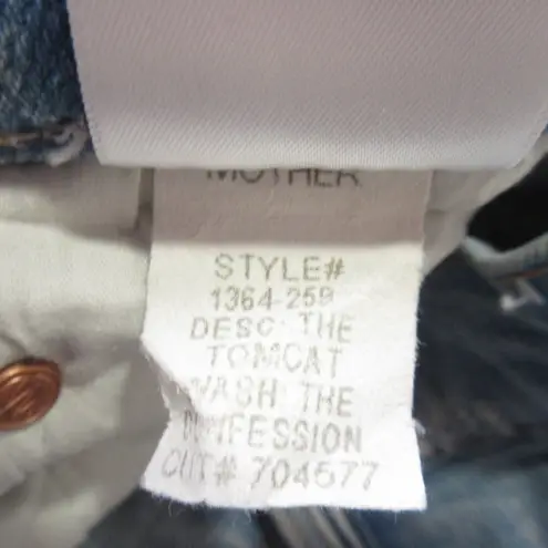 Mother Superior Tomcat in The Confession High Rise Destroyed Jeans 26 Blue