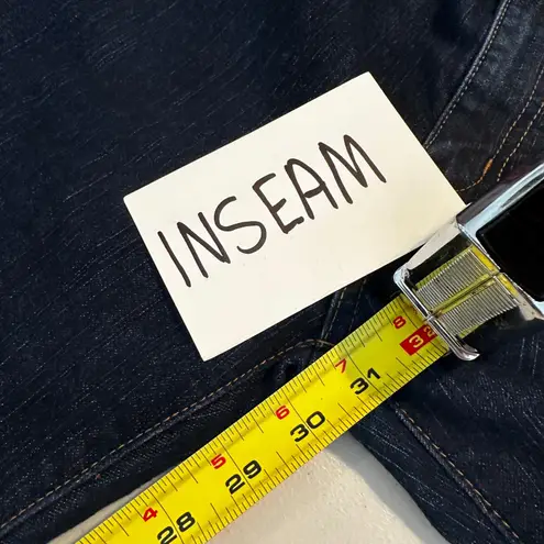 Alberto Makali Women's Dark Wash Denim Jeans Size 8 Crinkle Texture Leg Slim Fit