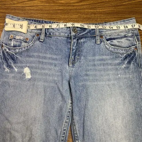 American Eagle  Womens Cropped Jeans AE Artist Size 10 Regular Distressed Y2K‎