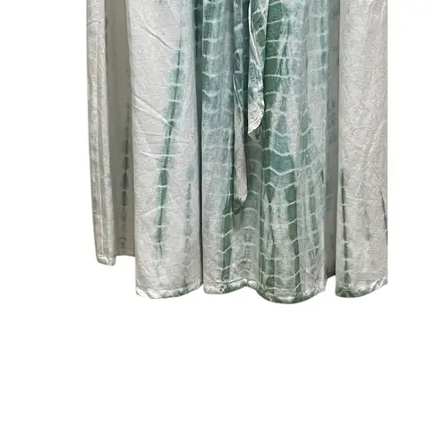 Attic Salt Tie Dye Babydoll Flax Sun Dress Green Size L Beach Boho Summer Cute Size L