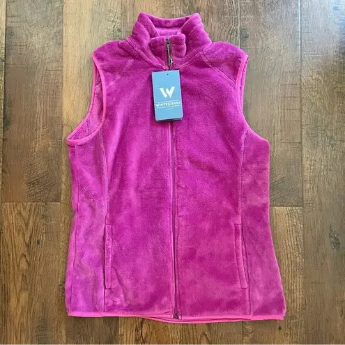 White Sierra outdoor fleece zipper vest, size XL, NWT