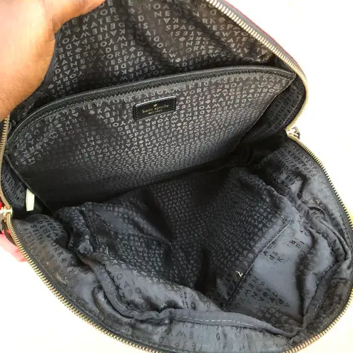 Kate Spade Large Pink Nylon Wilson Bradley Backpack Bag Purse Preppy Academia. Great for laptop books school university college work. Lots of space Measurements in pics - Image 2