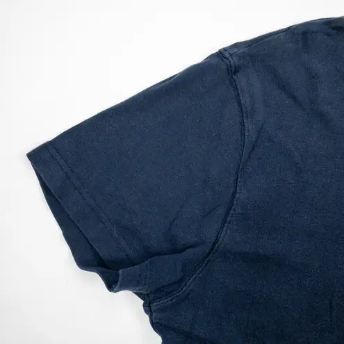 Bobbie Brooks Vintage Navy Blue Button Tee Shirt Womens XLarge Size XL