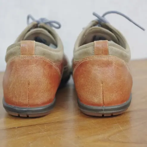 Ecco Ladies' Two Tone Leather & Suede Sneakers Size EU 36