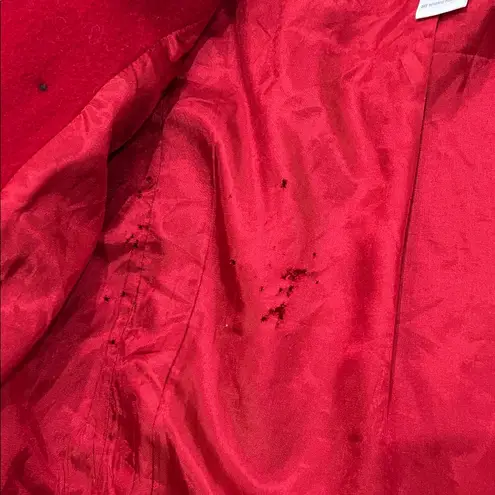 Pendleton Knockabouts Vintage Red 100% Virgin Wool Blazer Jacket Coat Size 16