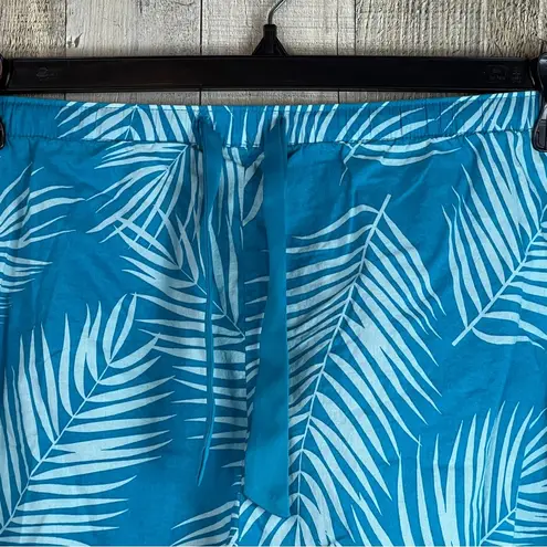 secret treasures 3X(22W-24W) Sleep Shorts Leaf Pattern Stretch Ribbon Wa…