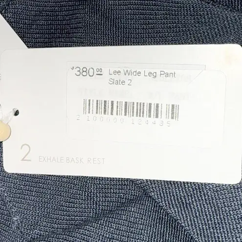 Flannel Brand Lightweight Organic Quiet Luxury Lined Wide Leg Slate Gray Pants 2