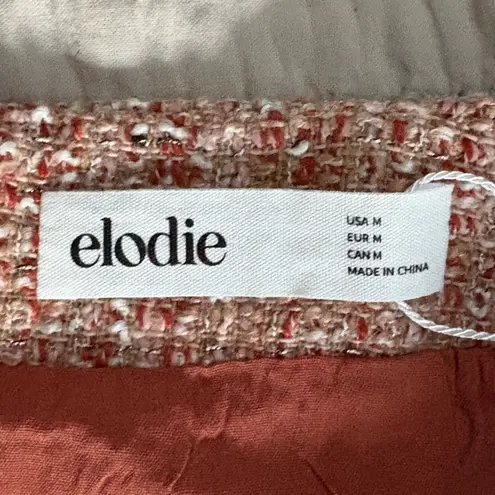 Elodie  Textured Brown Wool Blend Mini Skirt Size Medium NWT