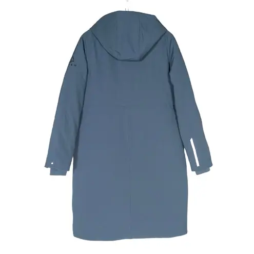 NORDEN Navy Blue Inga Maxi Parka Hooded Winter Jacket Coat Full Zip Womens Large