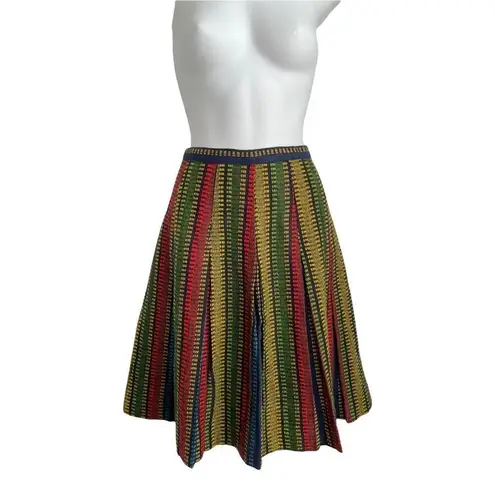 Vintage 1960s Pleated Striped A