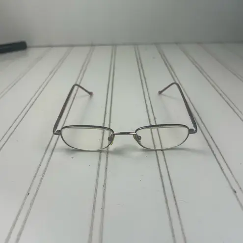 Unisex Thin Metal Rectangle Reading Frame Glasses Black