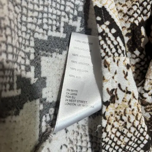 Anthropologie MAEVE  Juno Snake Print Tunic Dress Womens Medium Multicolor Flowy