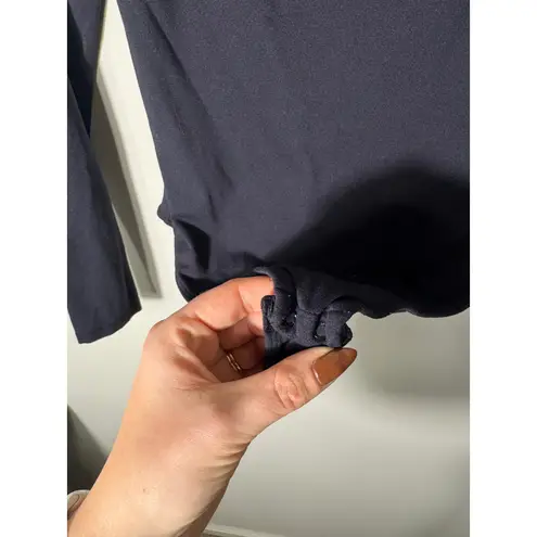 Babaton Aritzia Black Long Sleeve Square Neck Bodysuit Women's Size M