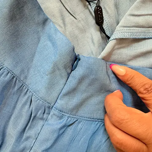 NWT C.O.Z.Y. XXL Blue Rayon Blend Wide Leg Lounge Pants Comfort Casual