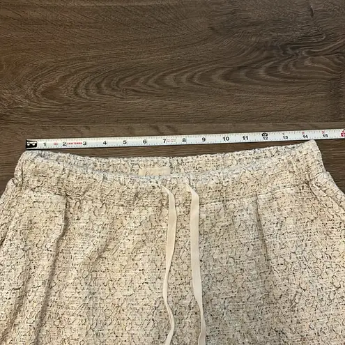 Lou & grey Women's Cream/Gray Loft  Skirt with Drawstring, Size XS