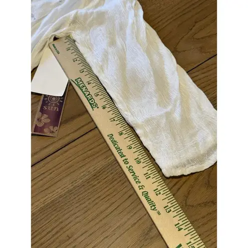 Raya Sun Womens Tunic Top Embroidered Size L/XL Beach Travel Vacation Resortwear